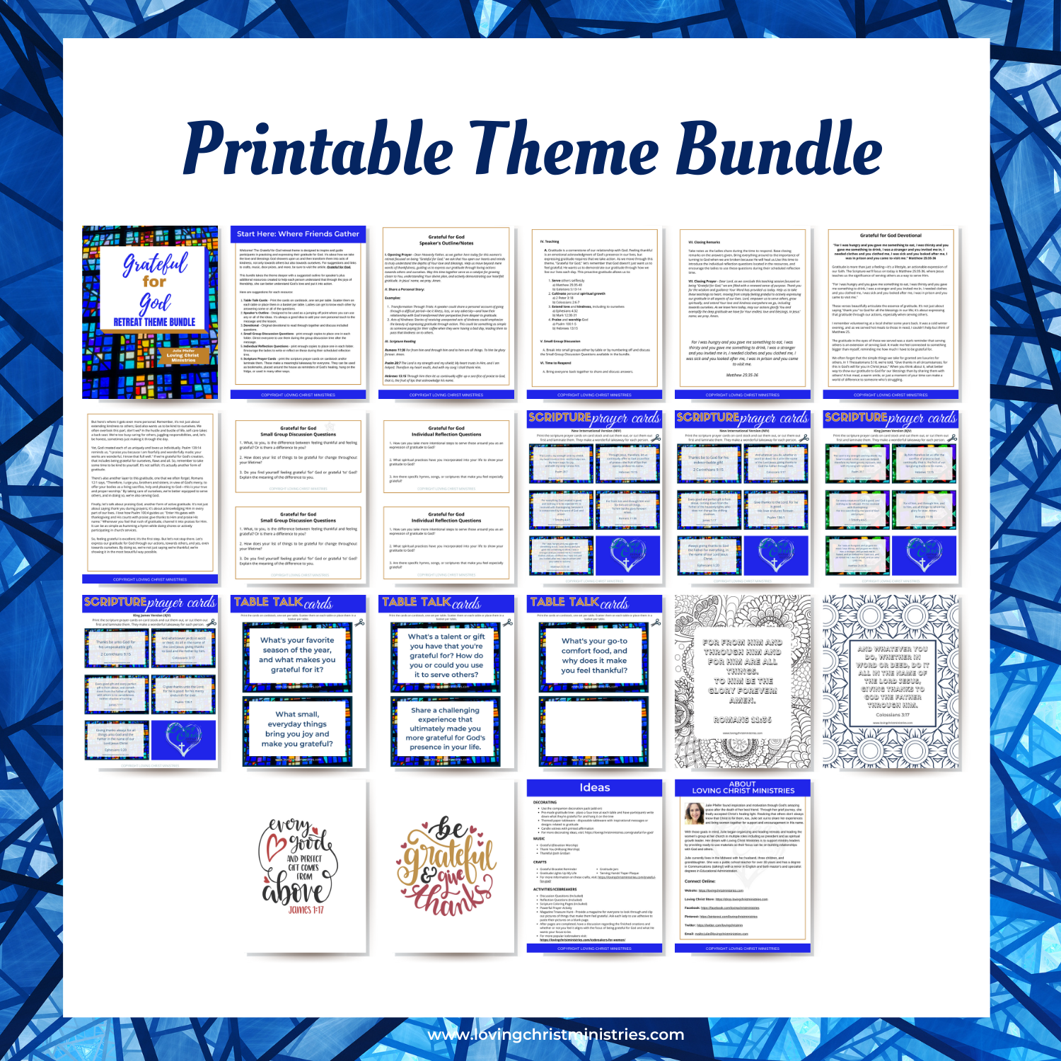 Collection of Grateful for God Theme Resources