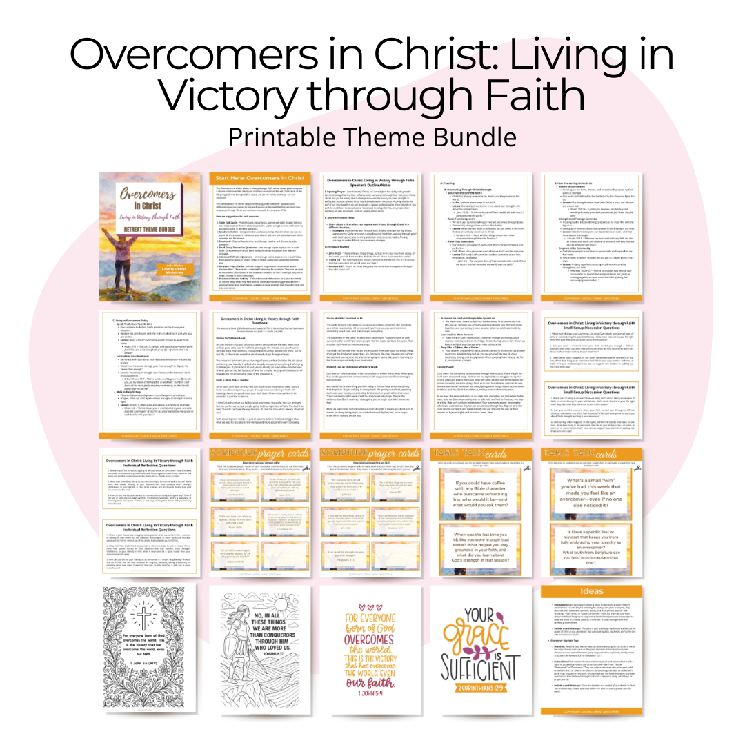 Overcomers in Christ: Living in Victory through Faith Printable Theme Bundle