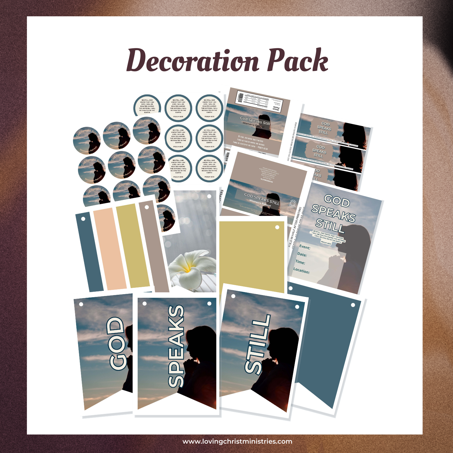 Collection of God Speaks Still Theme Resources