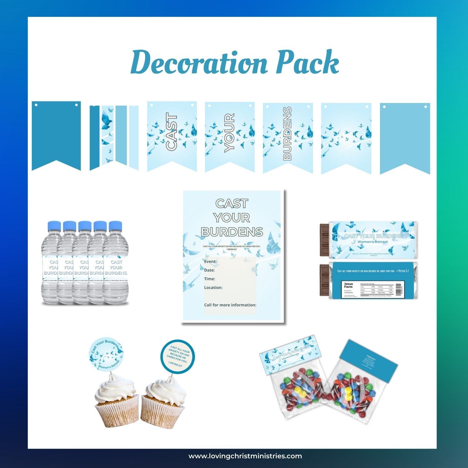 Collection of Cast Your Burdens Theme Resources