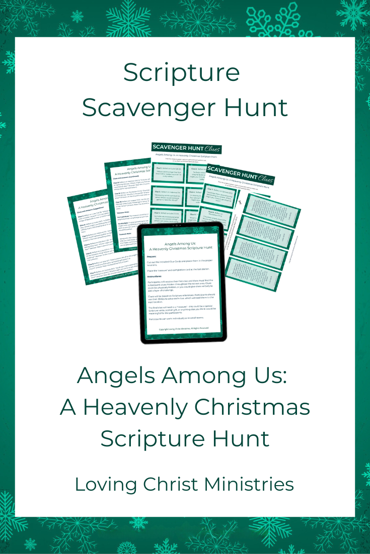 angels-among-us-a-heavenly-christmas-scripture-hunt-scripture-scave-loving-christ-ministries for Free Printable Bible Scavenger Hunt Angels Among Us: A Heavenly Christmas Scripture Hunt - Scripture Scave – Loving Christ Ministries for Free Printable Bible Scavenger Hunt