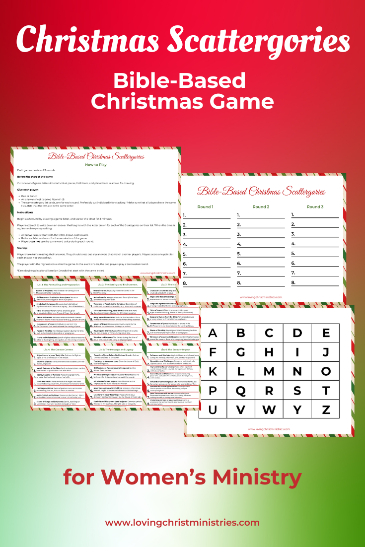 Bible-Based Christmas Scattergories Game
