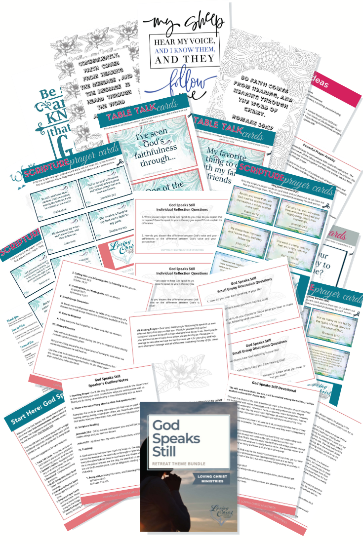 God Speaks Still Printable Theme Bundle