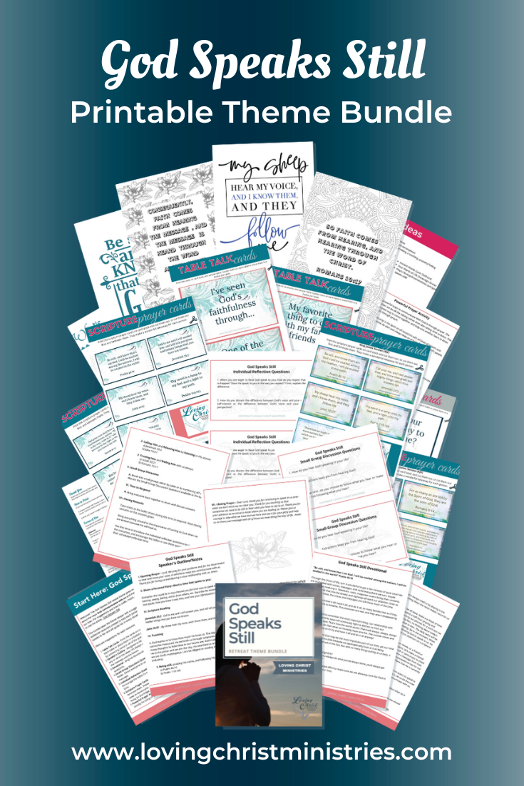 God Speaks Still Printable Theme Bundle