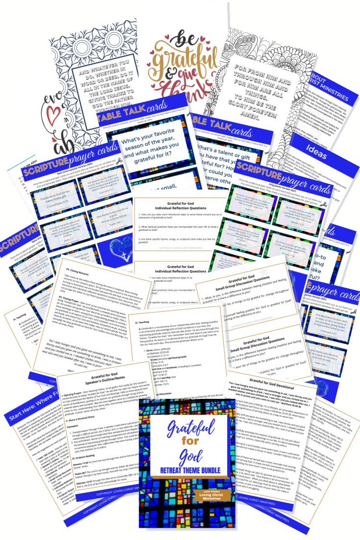 Grateful for God Printable Theme Bundle