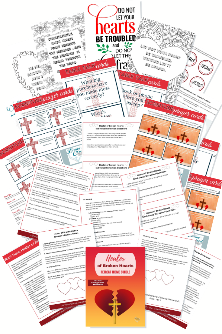 Healer of Broken Hearts Printable Theme Bundle