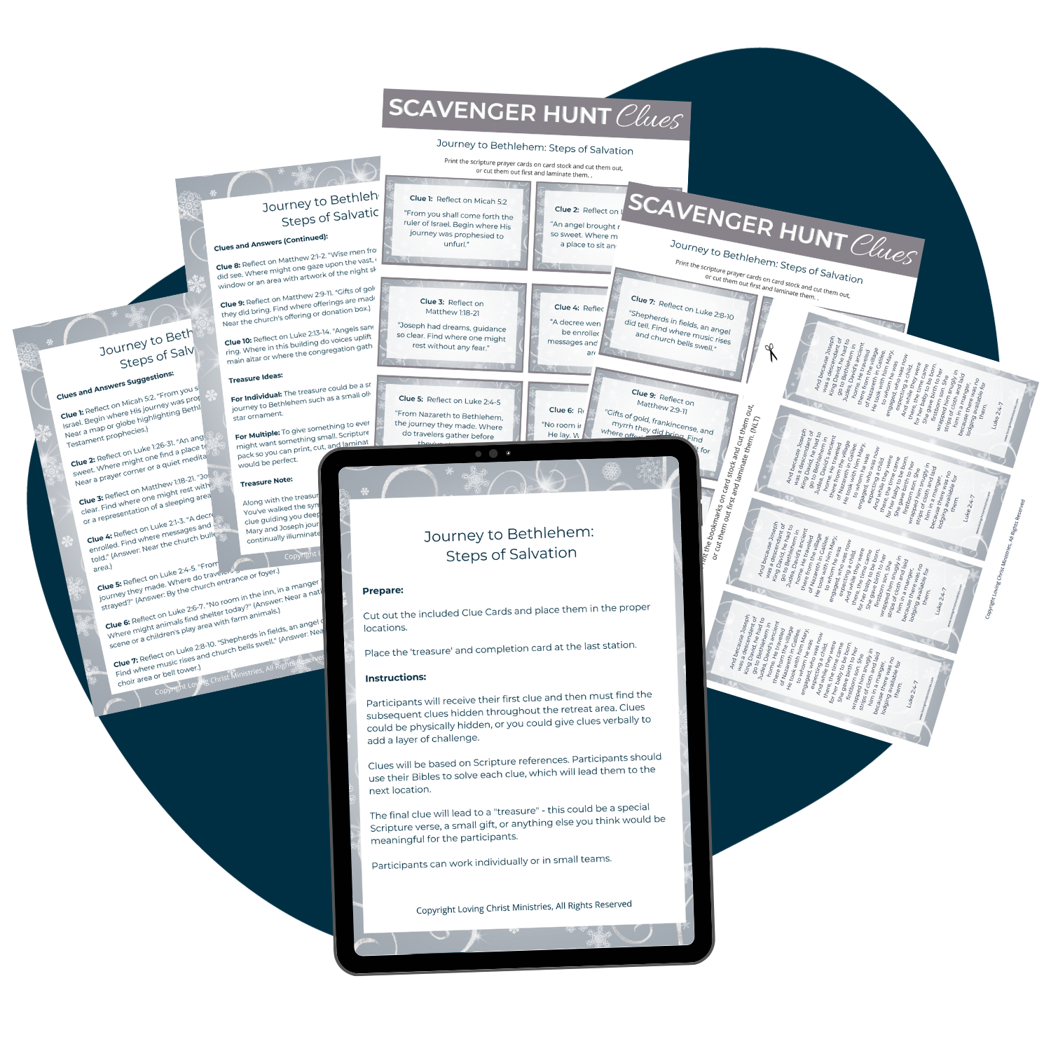 Journey to Bethlehem: Steps of Salvation - Scripture Scavenger Hunt