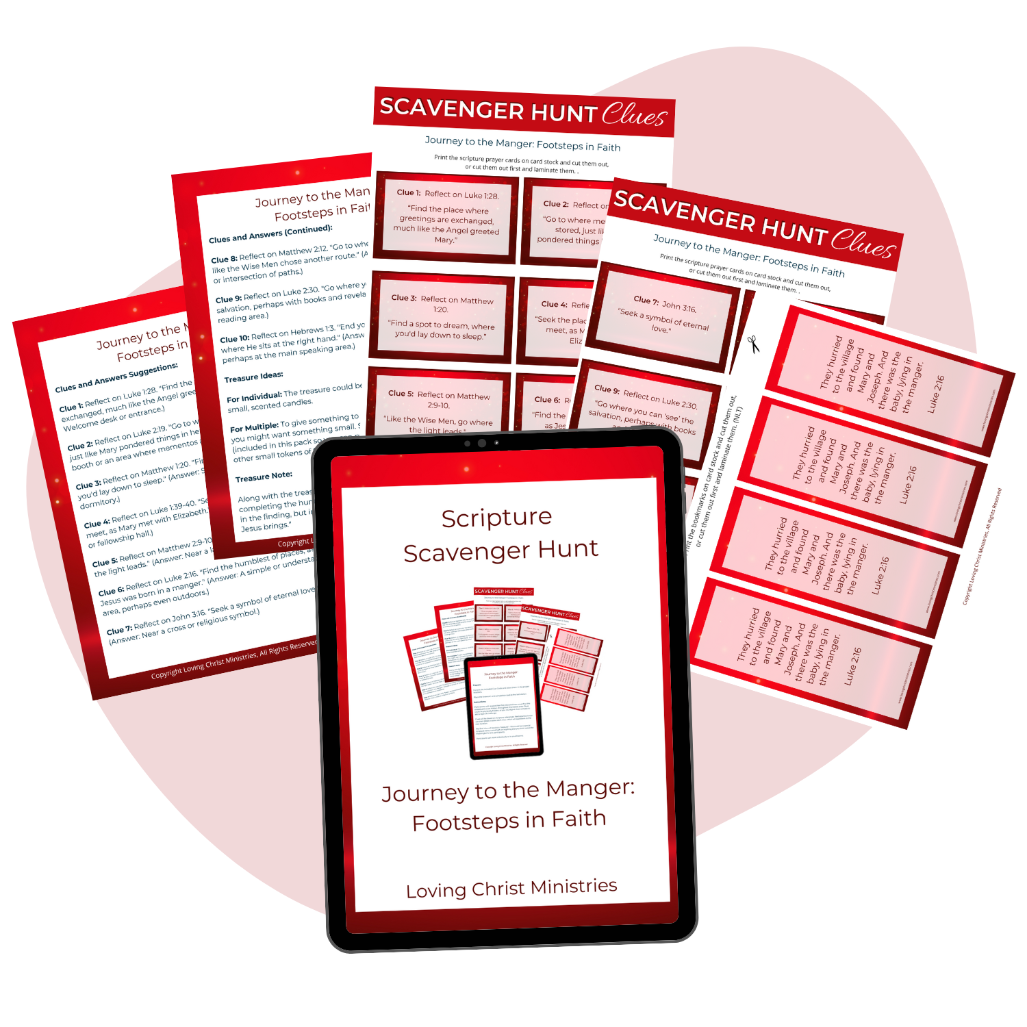 Journey to the Manger: Footsteps in Faith - Scripture Scavenger Hunt