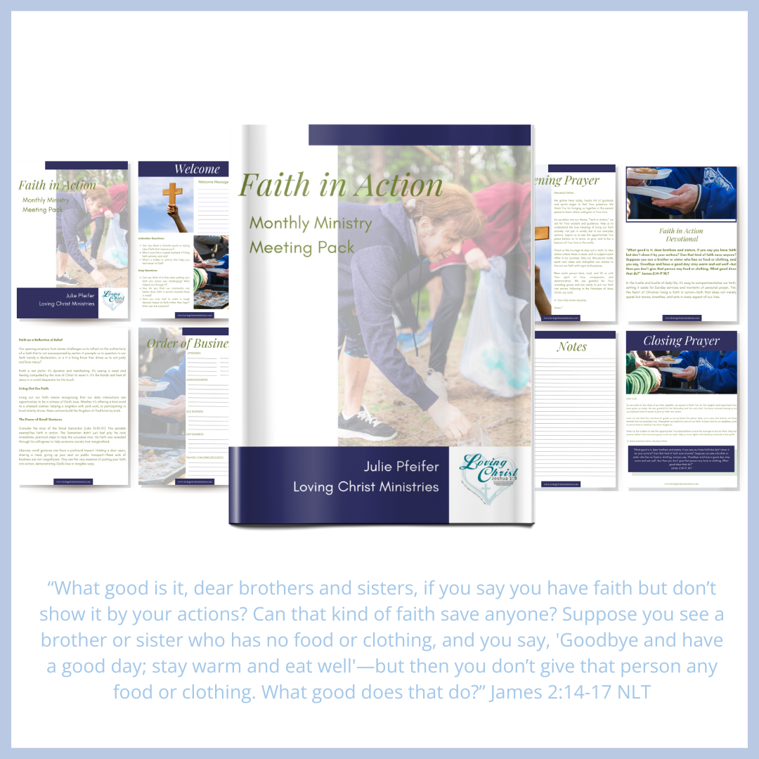 Faith in Action - Monthly Ministry Meeting Pack