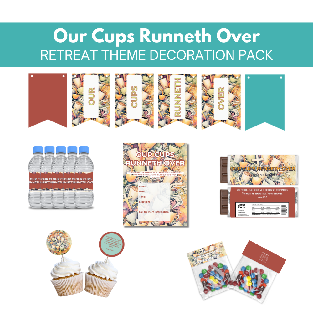 Our Cups Runneth Over Decoration Pack