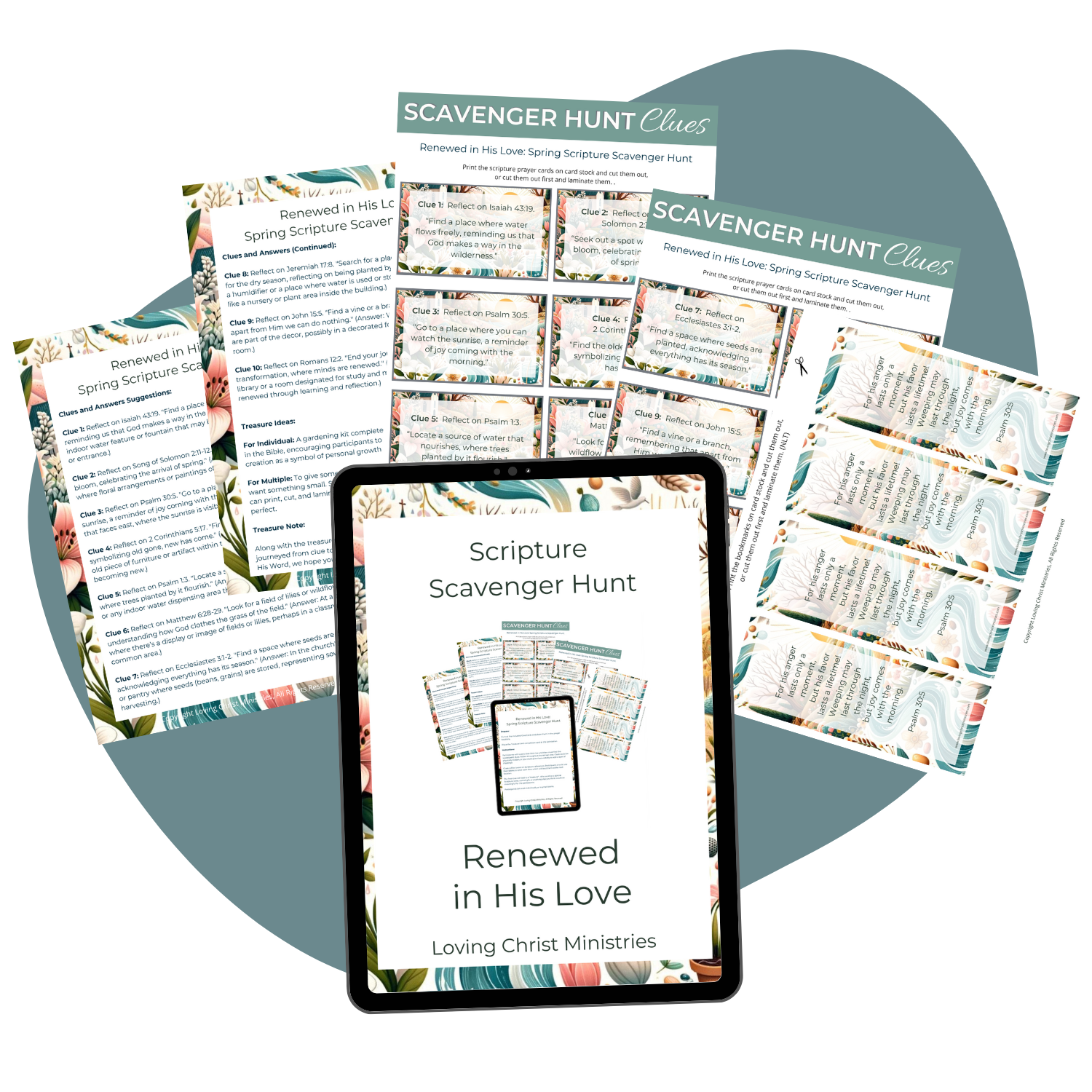Renewed in His Love: Spring Activity - Scripture Scavenger Hunt