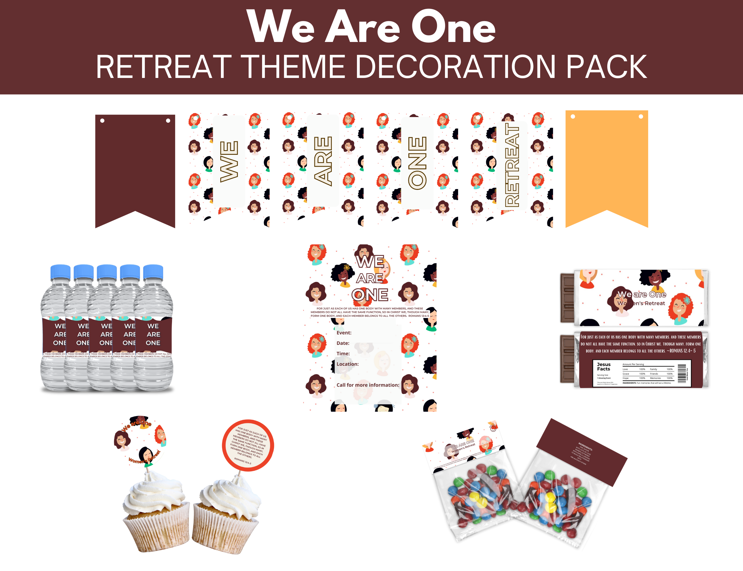 We are One Decoration Pack