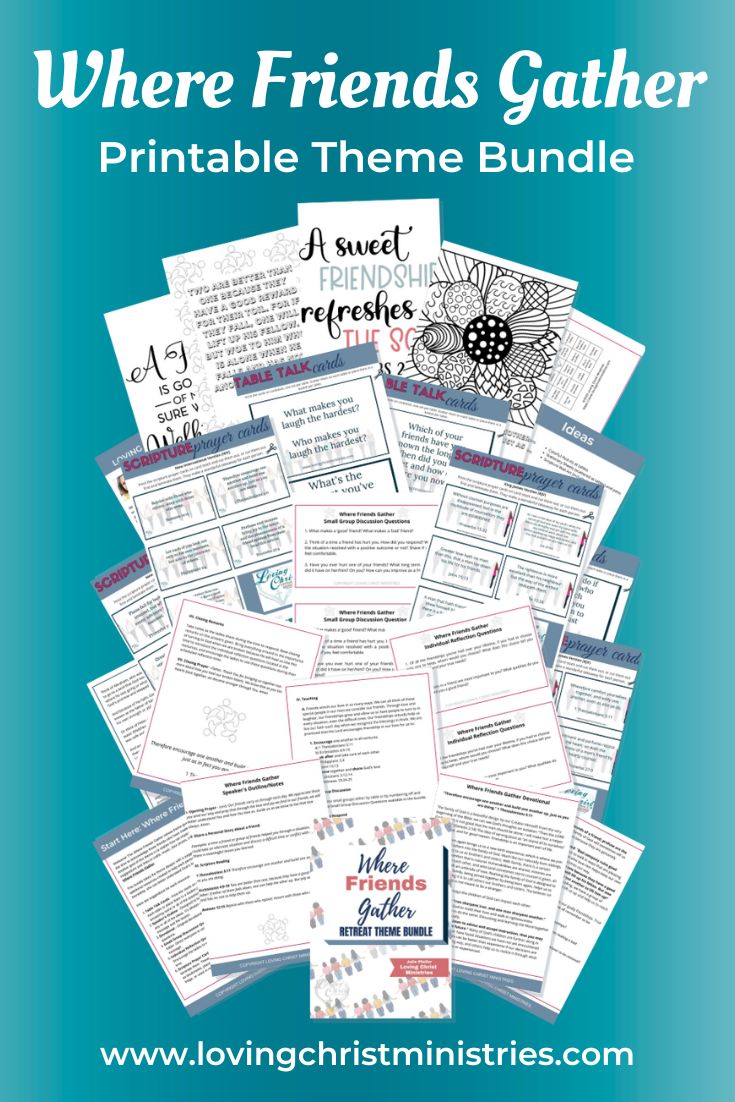 Where Friends Gather Printable Theme Bundle