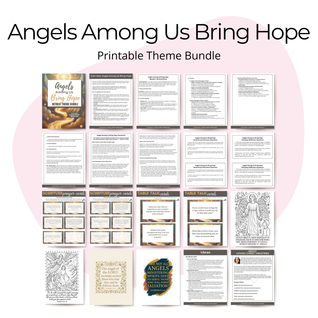 Angels Among Us Bring Hope Printable Theme Bundle