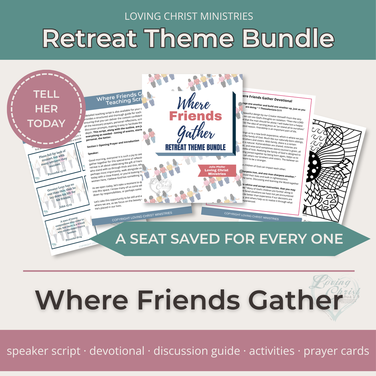 Where Friends Gather Printable Theme Bundle