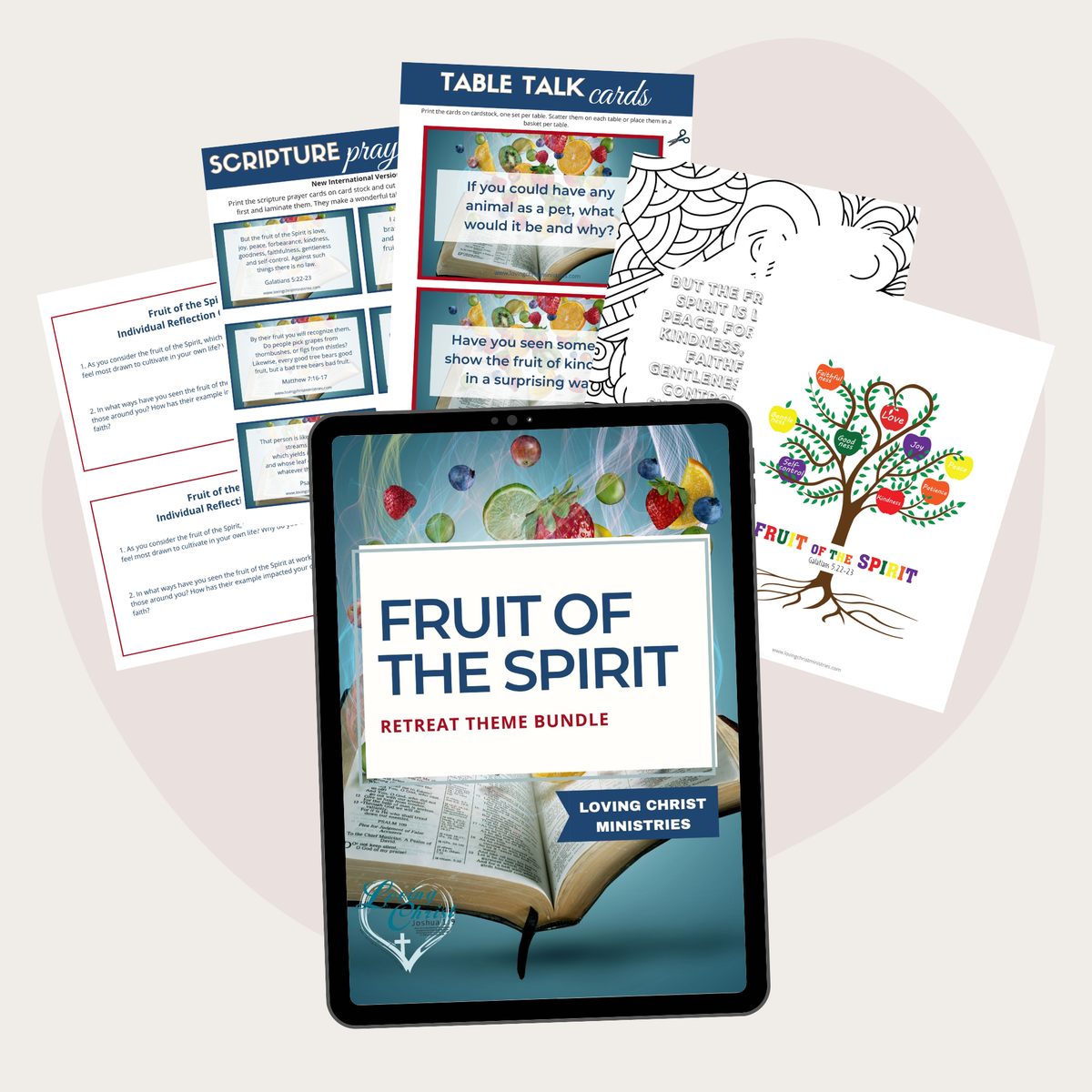Fruit of the Spirit Printable Theme Bundle