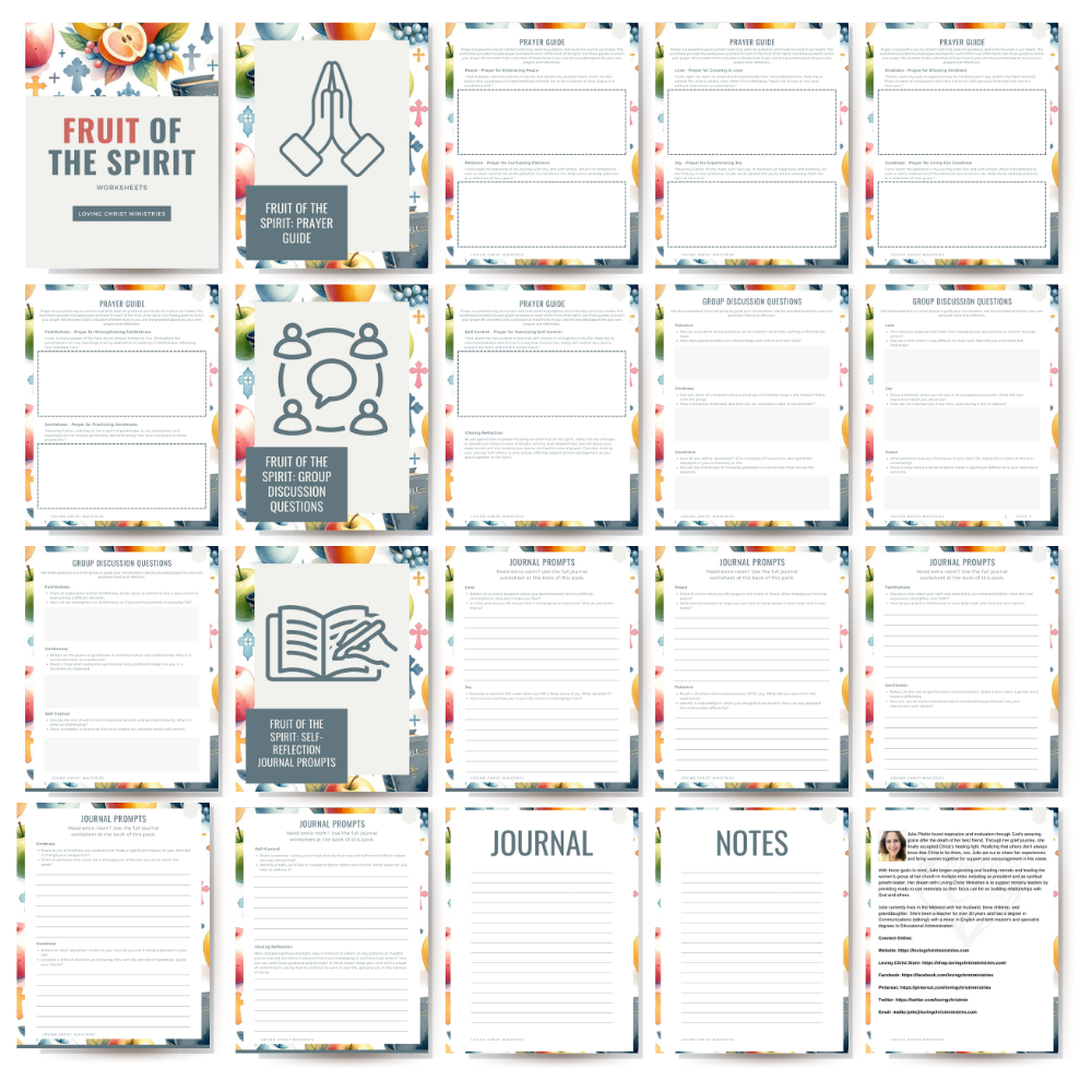 Fruit of the Spirit Worksheets