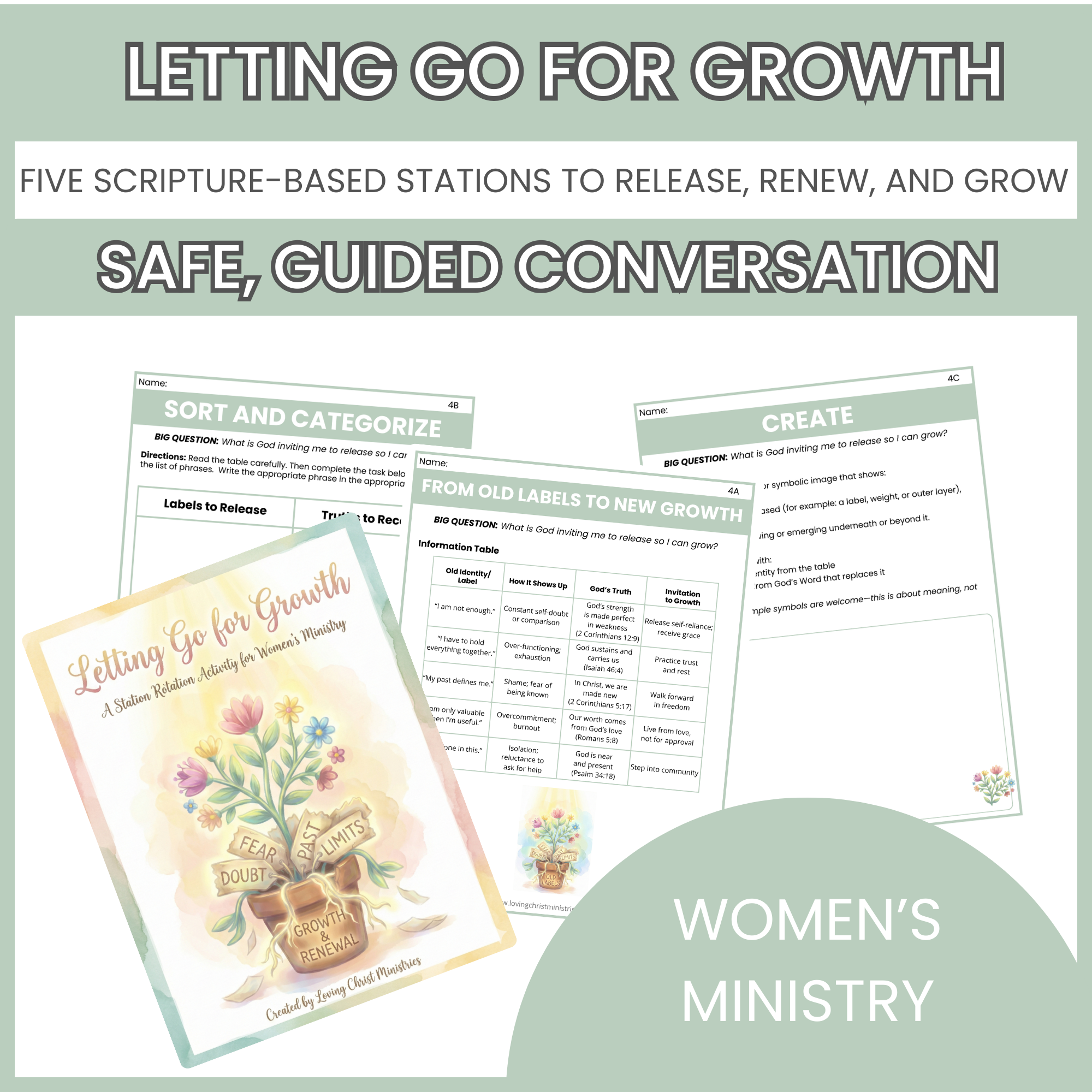 Letting Go for Growth: Scripture-Centered Station Rotation Activity