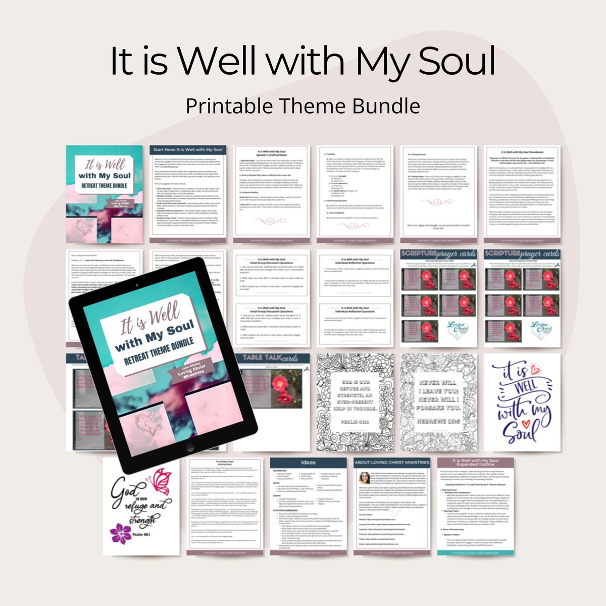 It is Well with My Soul Printable Theme Bundle