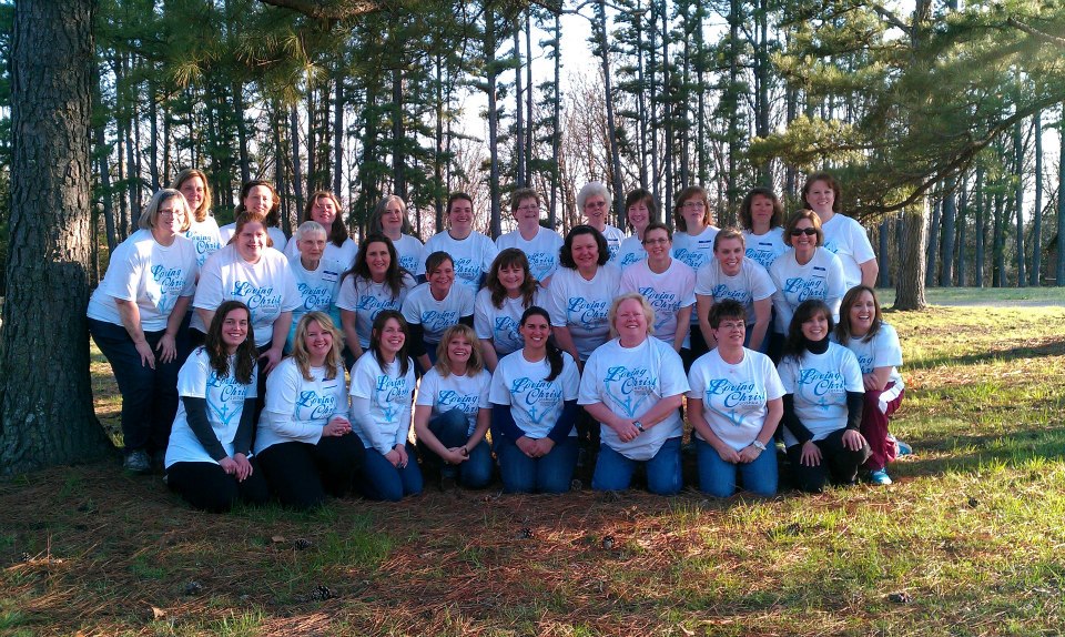 Image of group of Christian women at a women's retreat