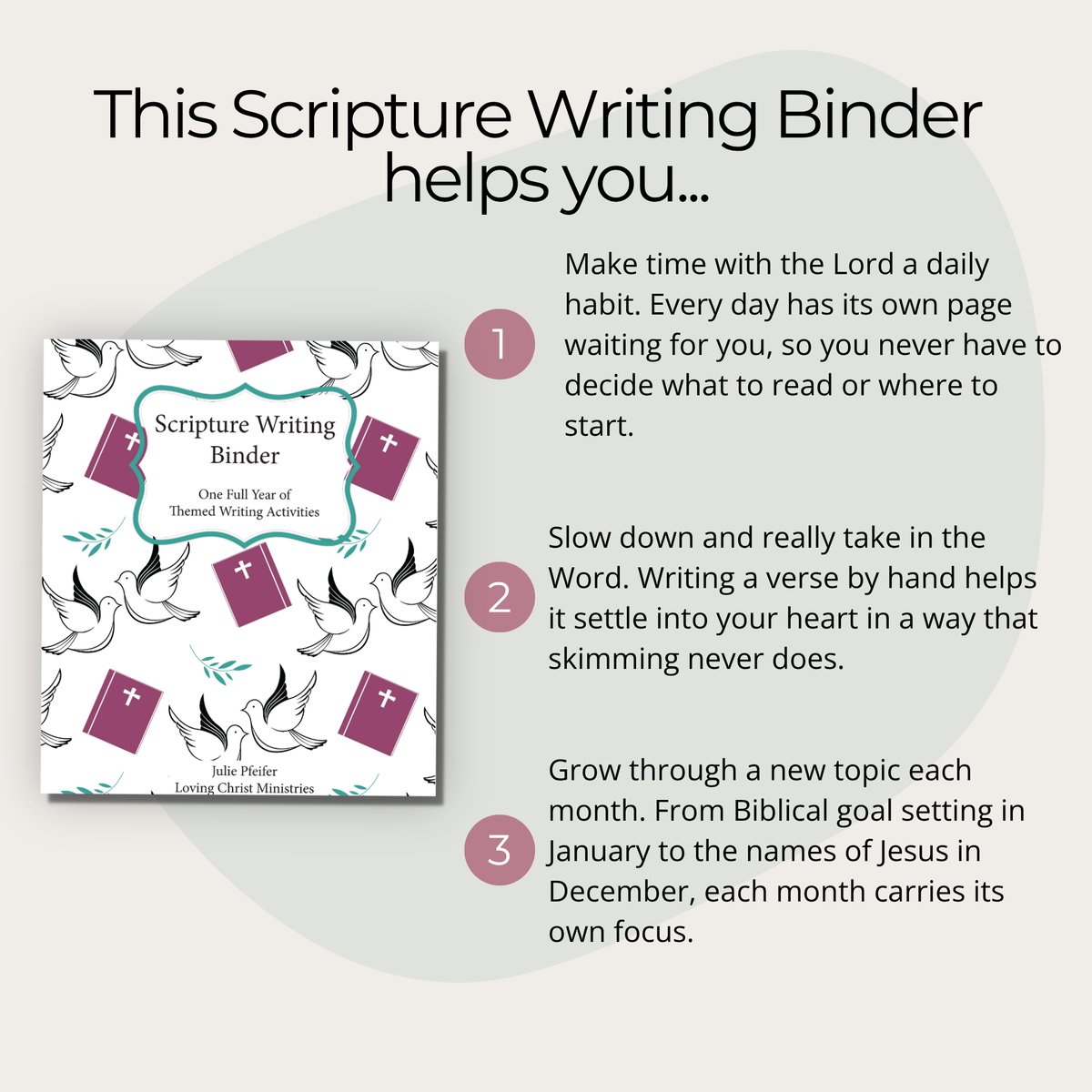 Scripture Writing Binder (400+ Pages)