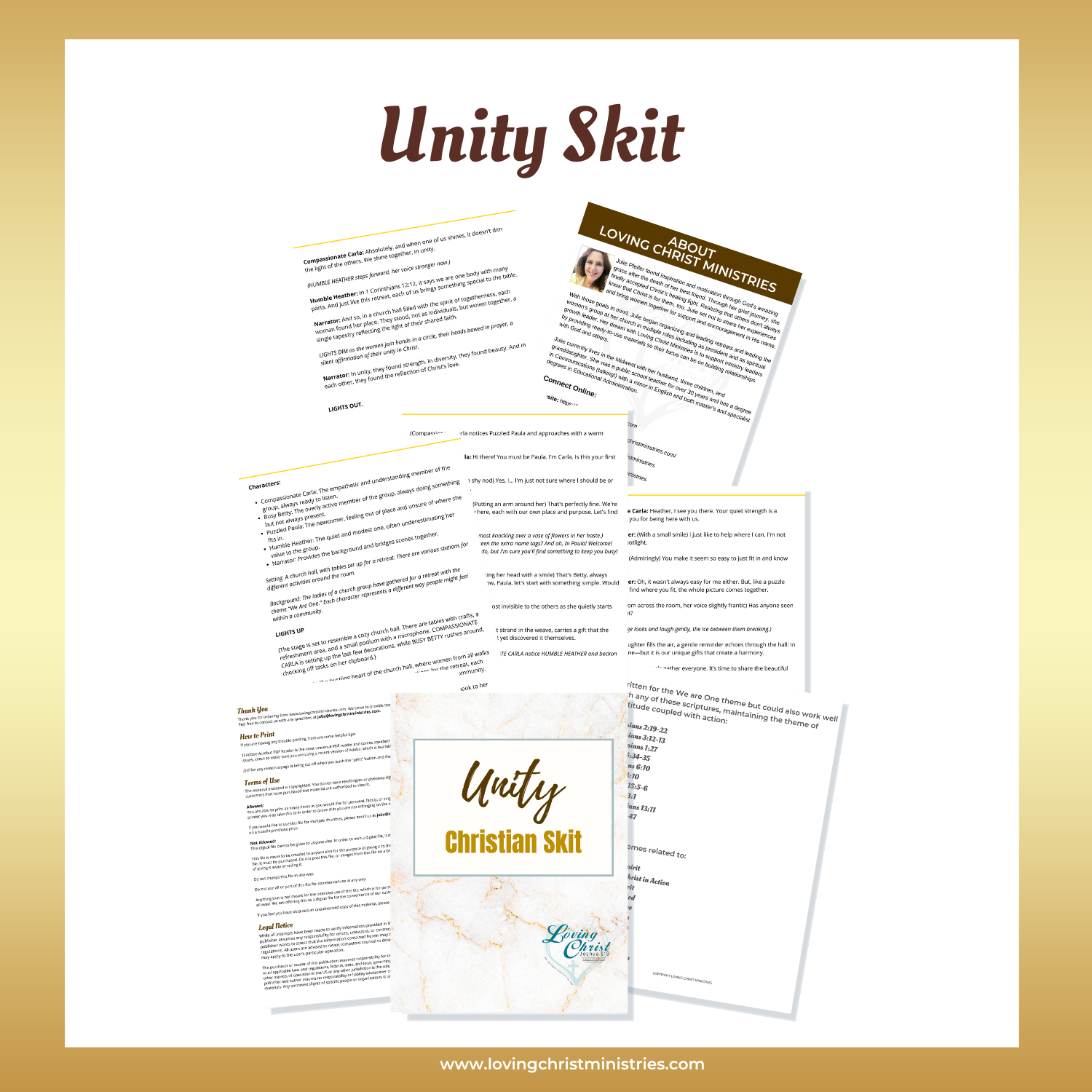 Collection of We are One Theme Resources