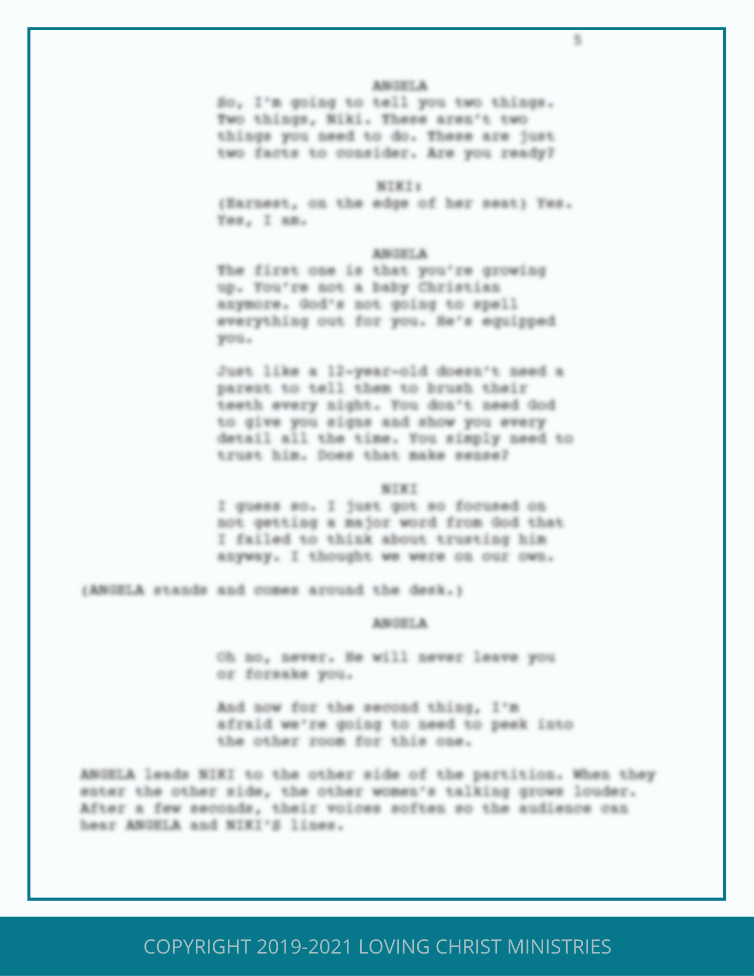 Still - Christian Skit