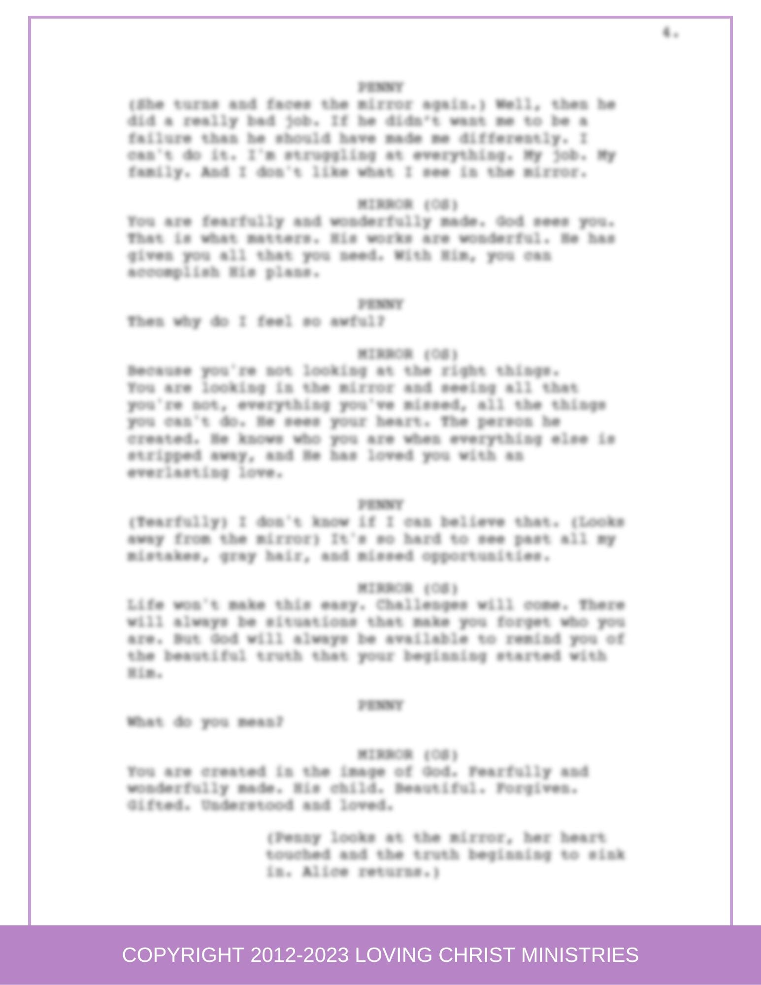 Wonderfully Made - Christian Skit