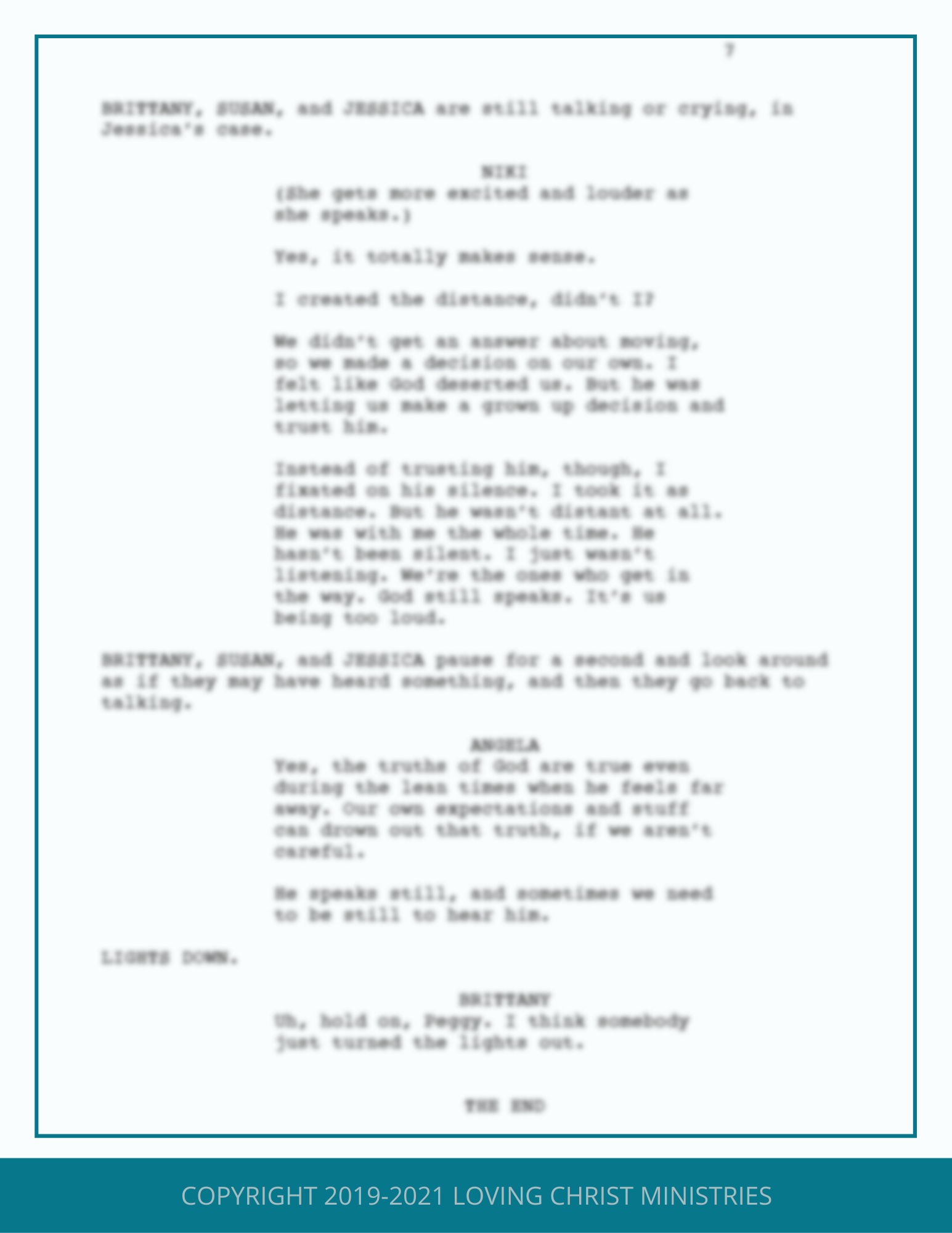 Still - Christian Skit