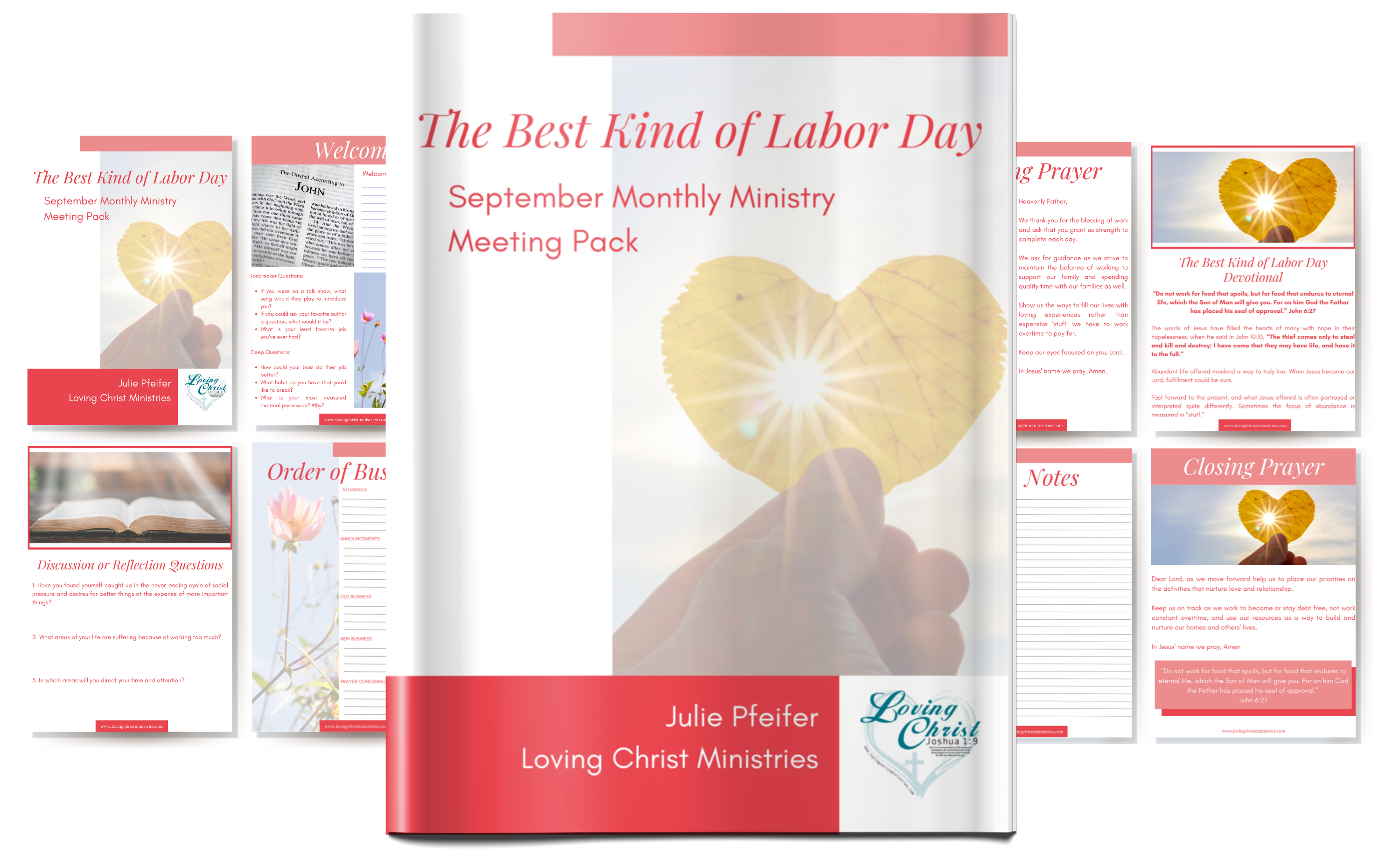 The Best Kind of Labor Day - September Monthly Ministry Meeting Pack