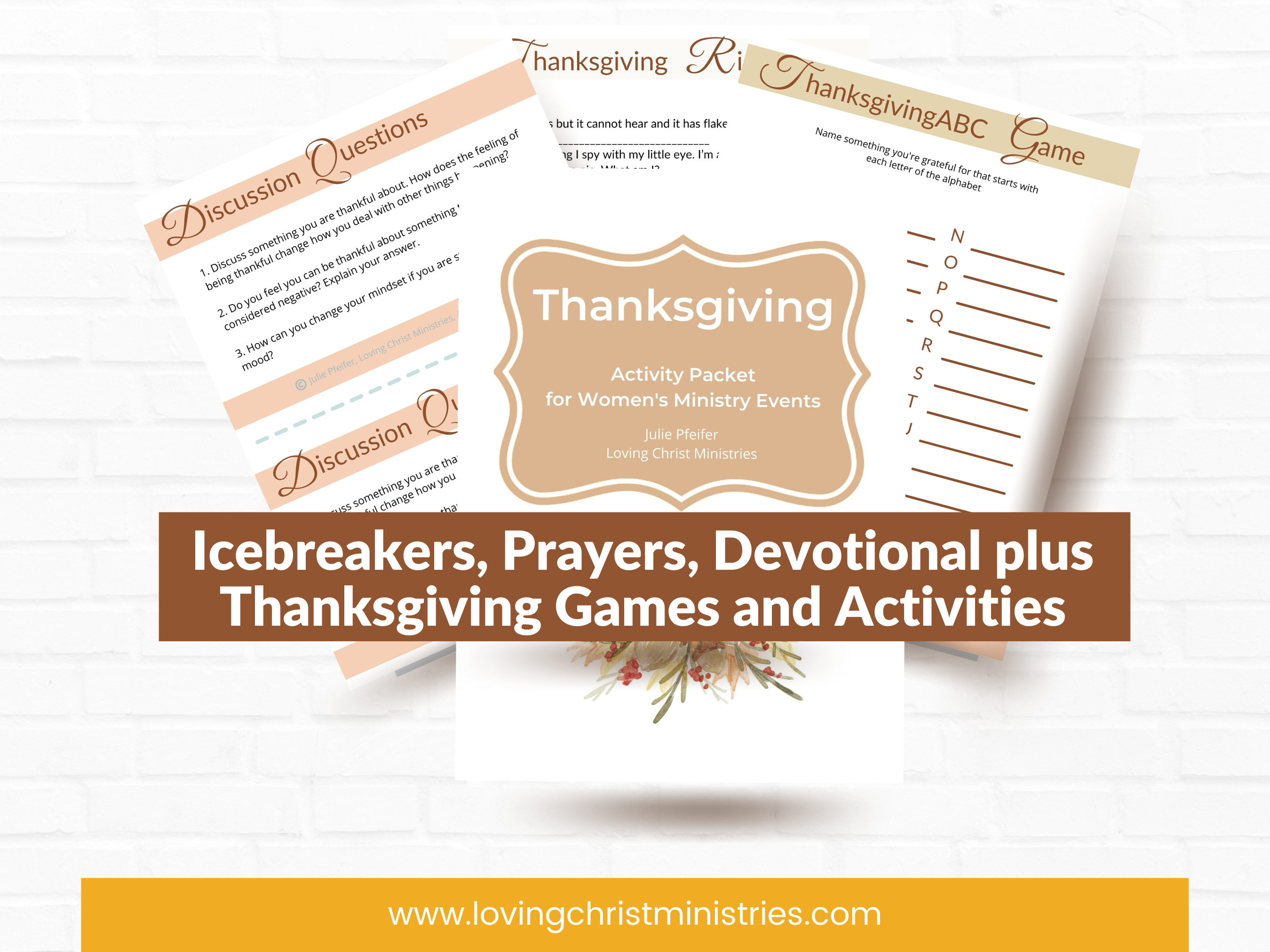 Giving Thanks Printable Ministry Theme + Bonus Activity Kit