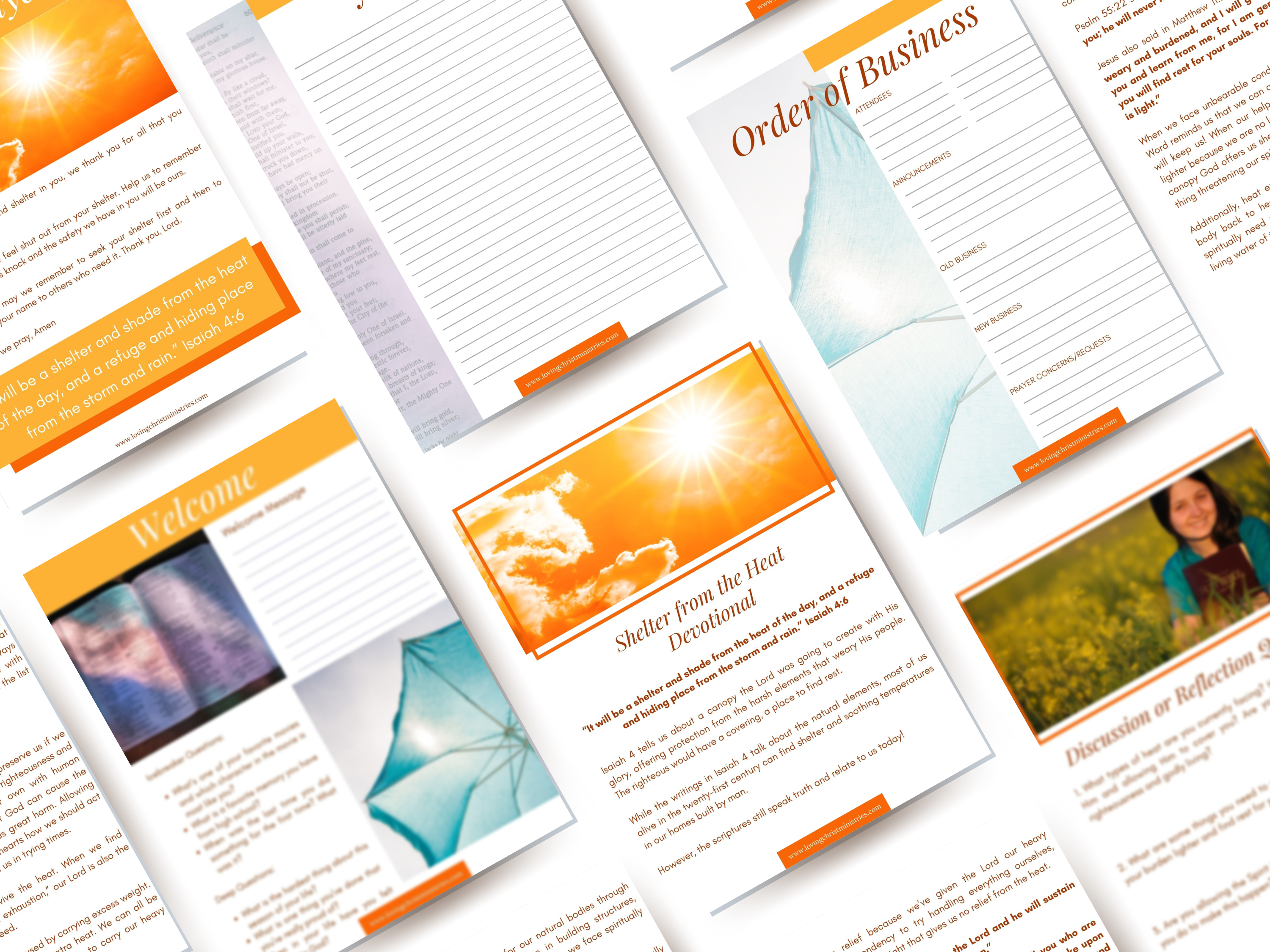 Shelter from the Heat - August Monthly Ministry Meeting Pack