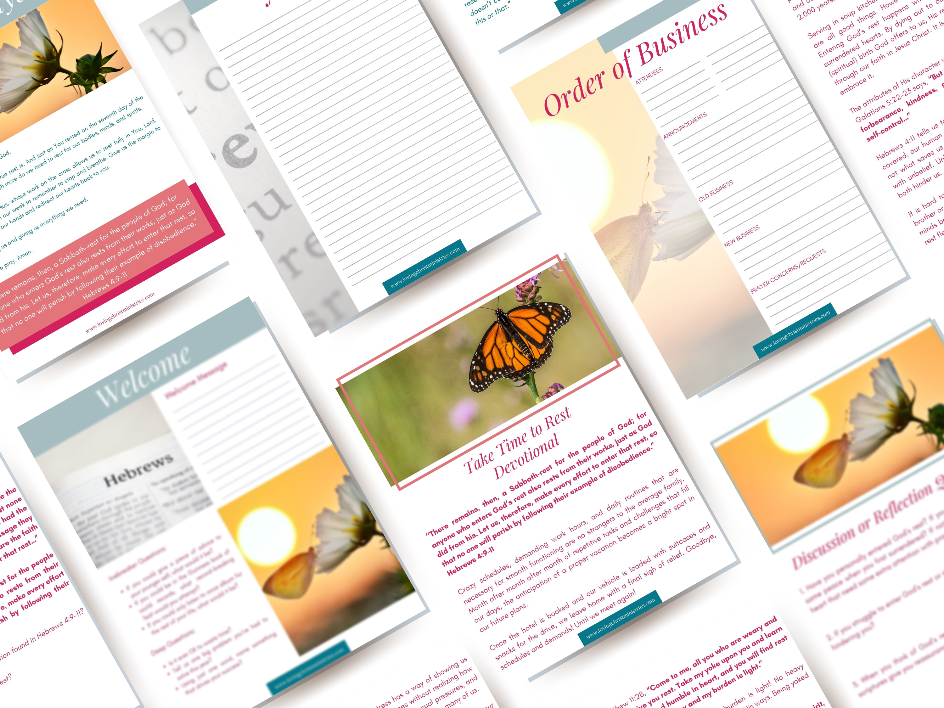 Take Time to Rest - June Monthly Ministry Meeting Pack