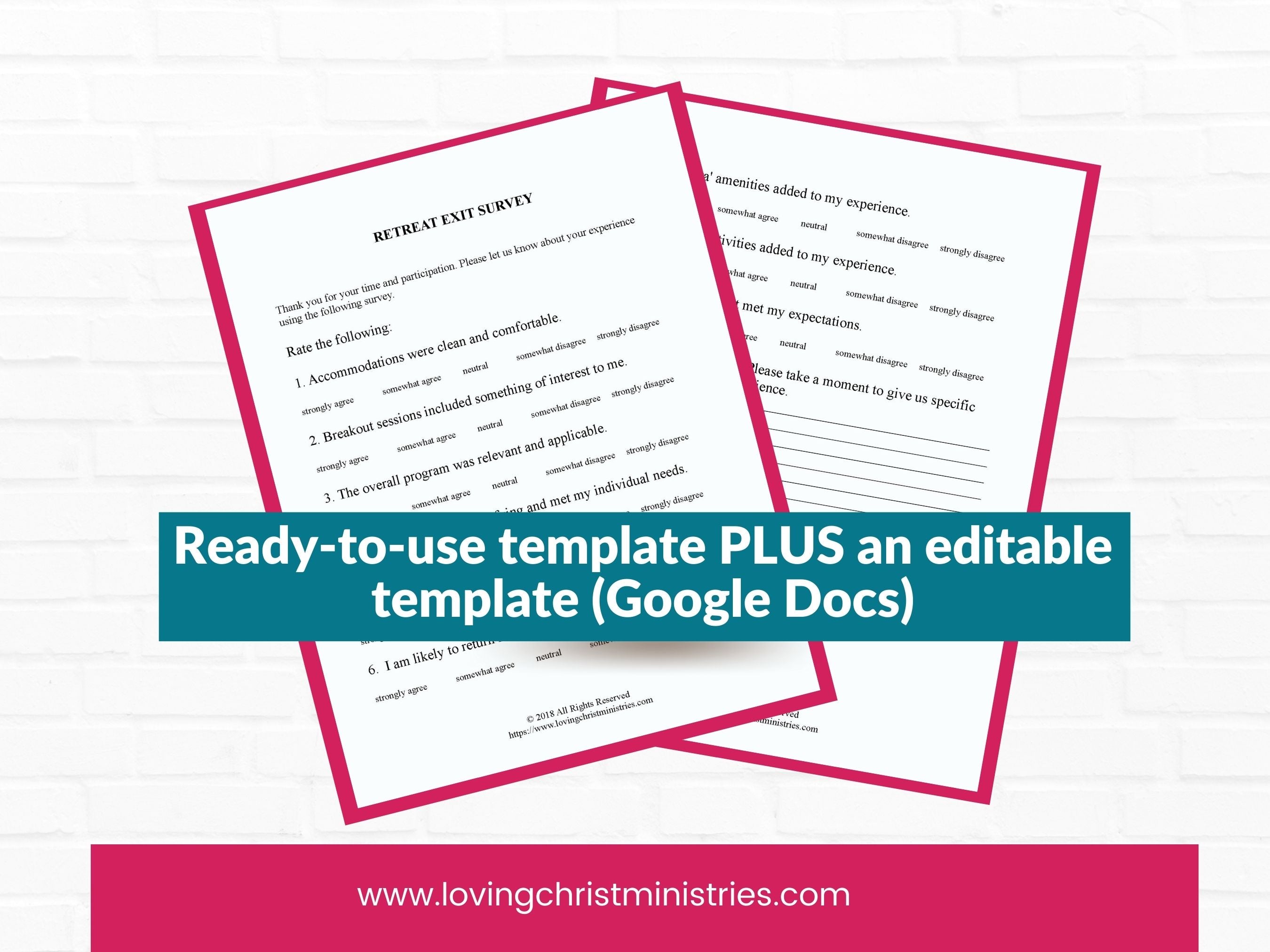 Exit Survey Templates for Women&