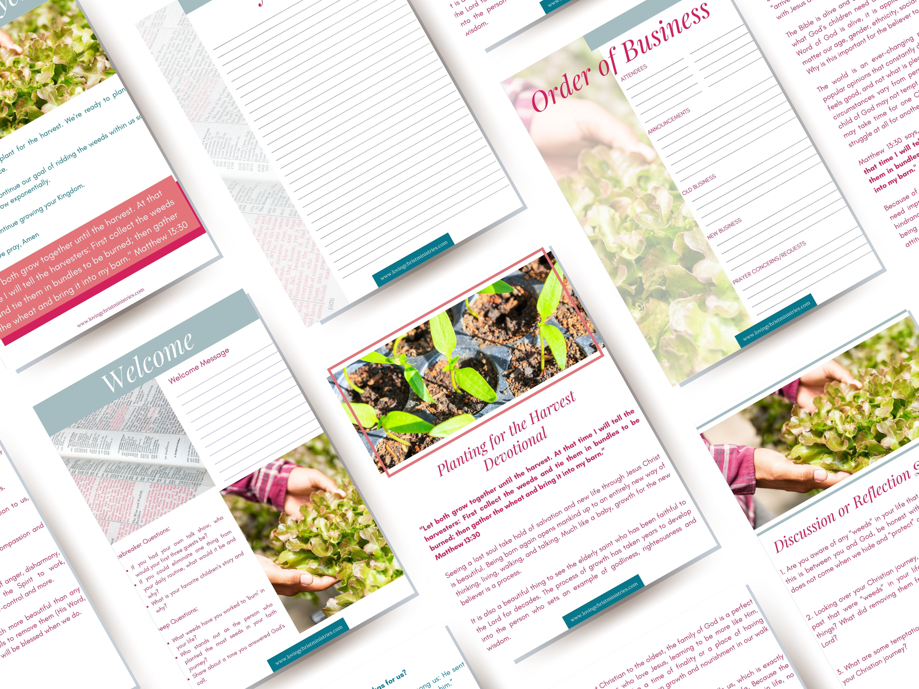 Planting for the Harvest - March Monthly Ministry Meeting Pack