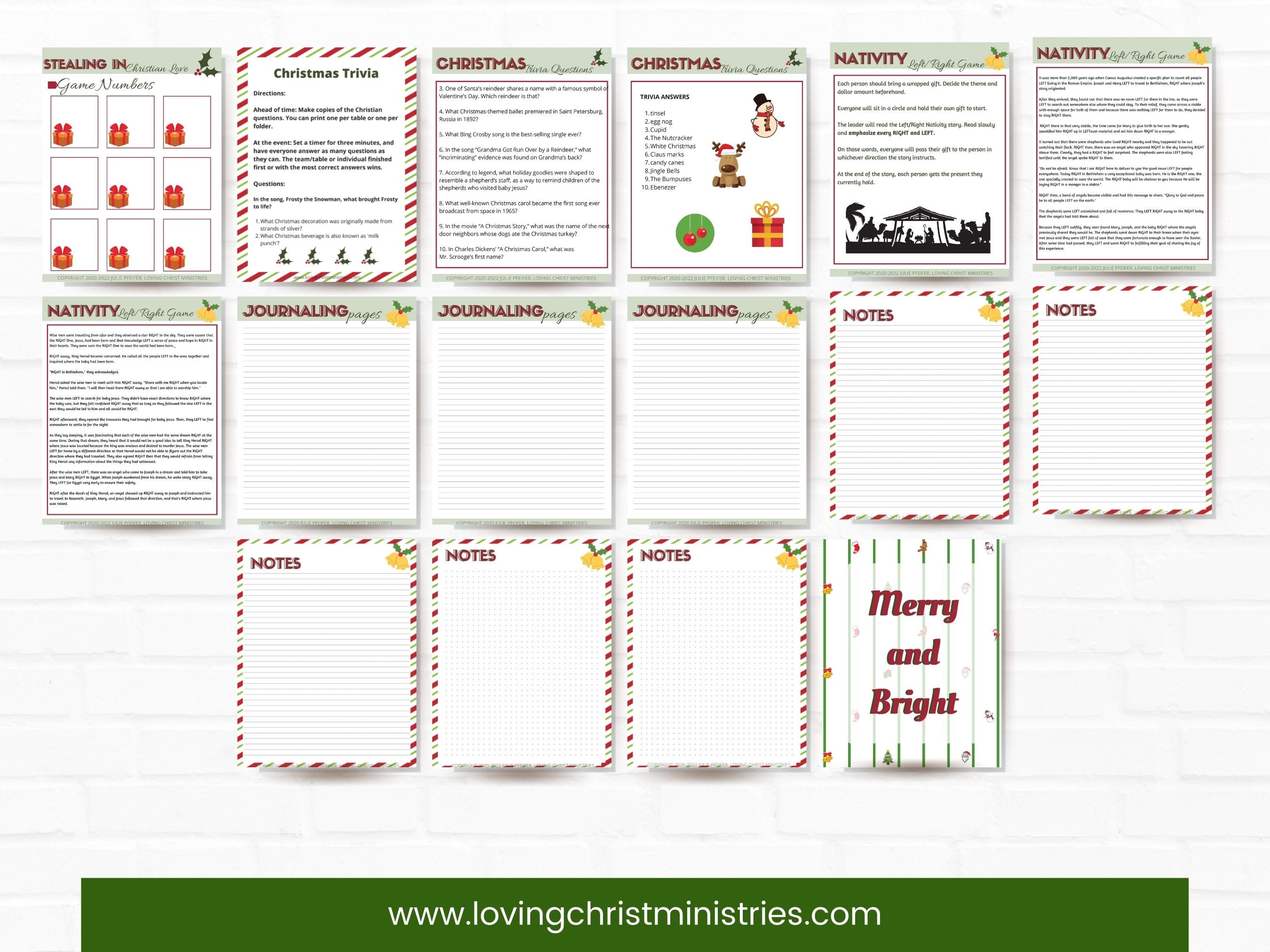 Connect with Christ this Christmas Bundle (40+ Pages)