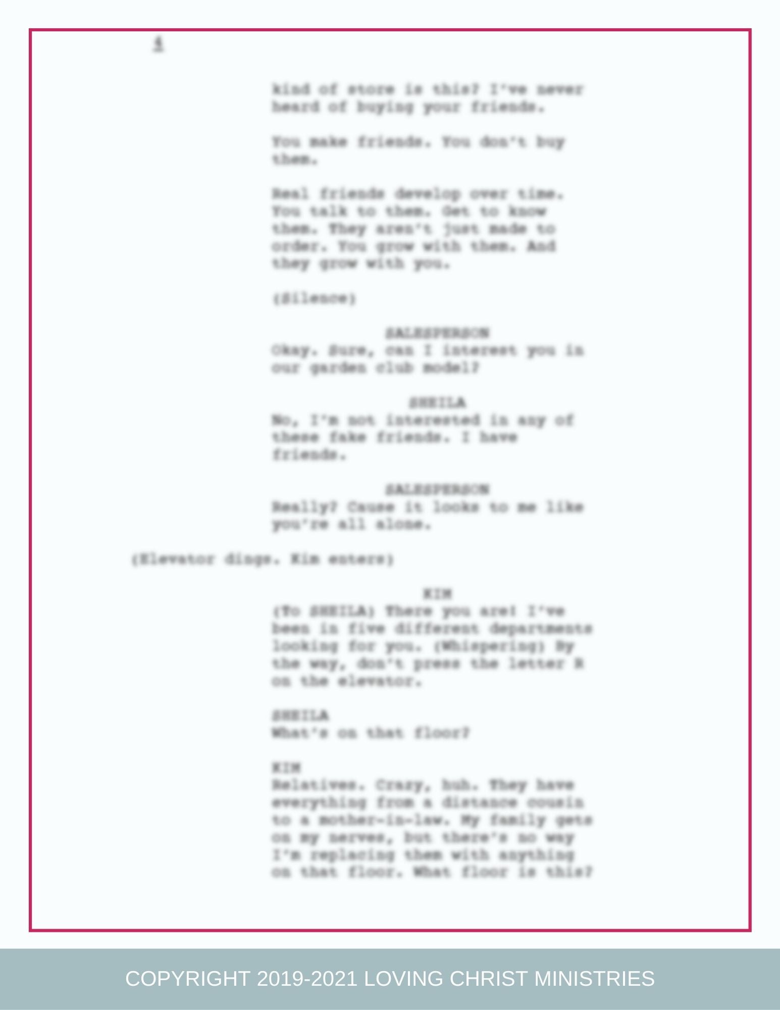 Priceless - Christian Skit