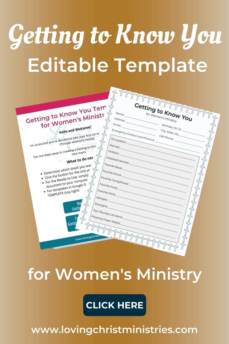 Getting to Know You Form Template - Editable