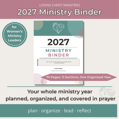 2027 Ministry Binder for Women&