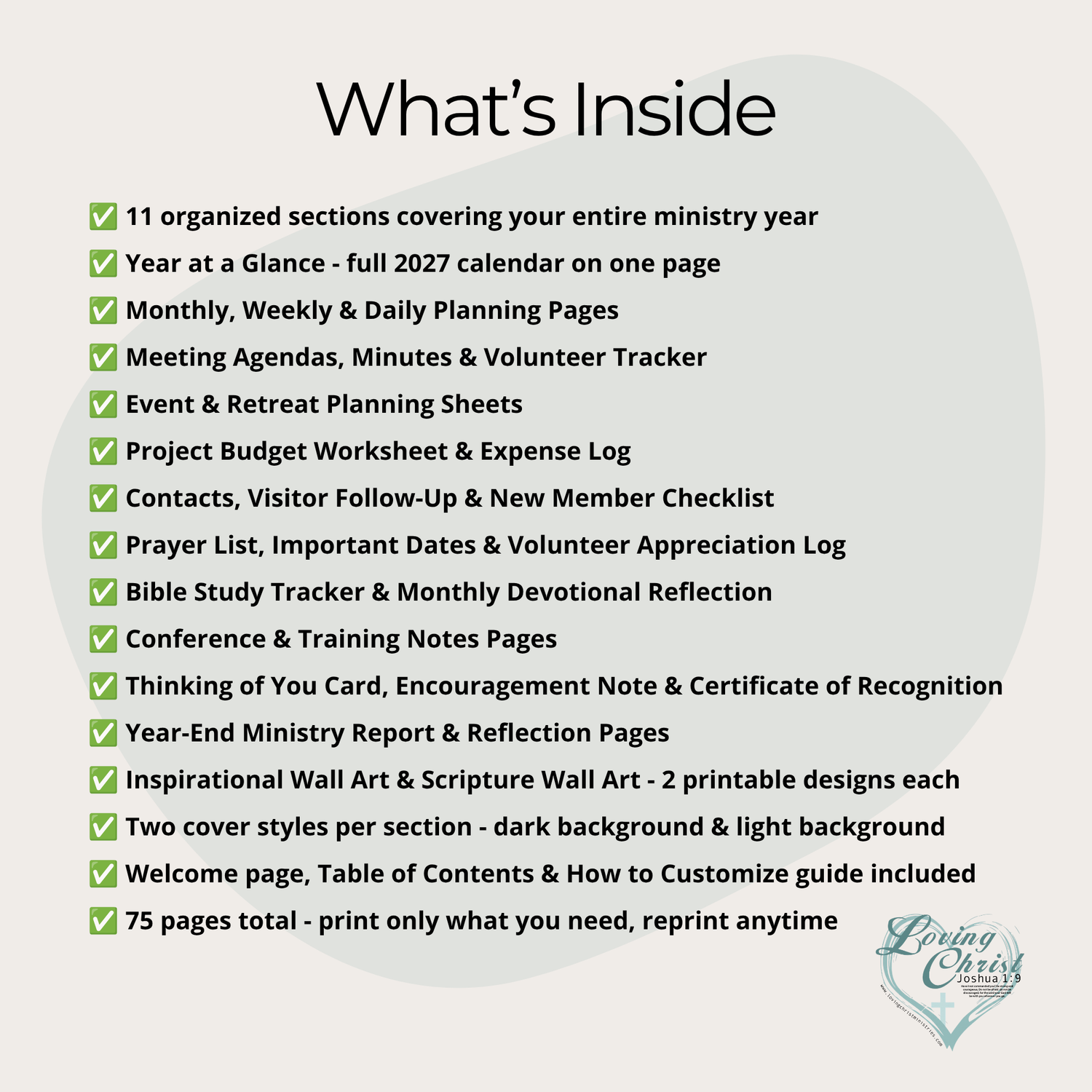 2027 Ministry Binder for Women&