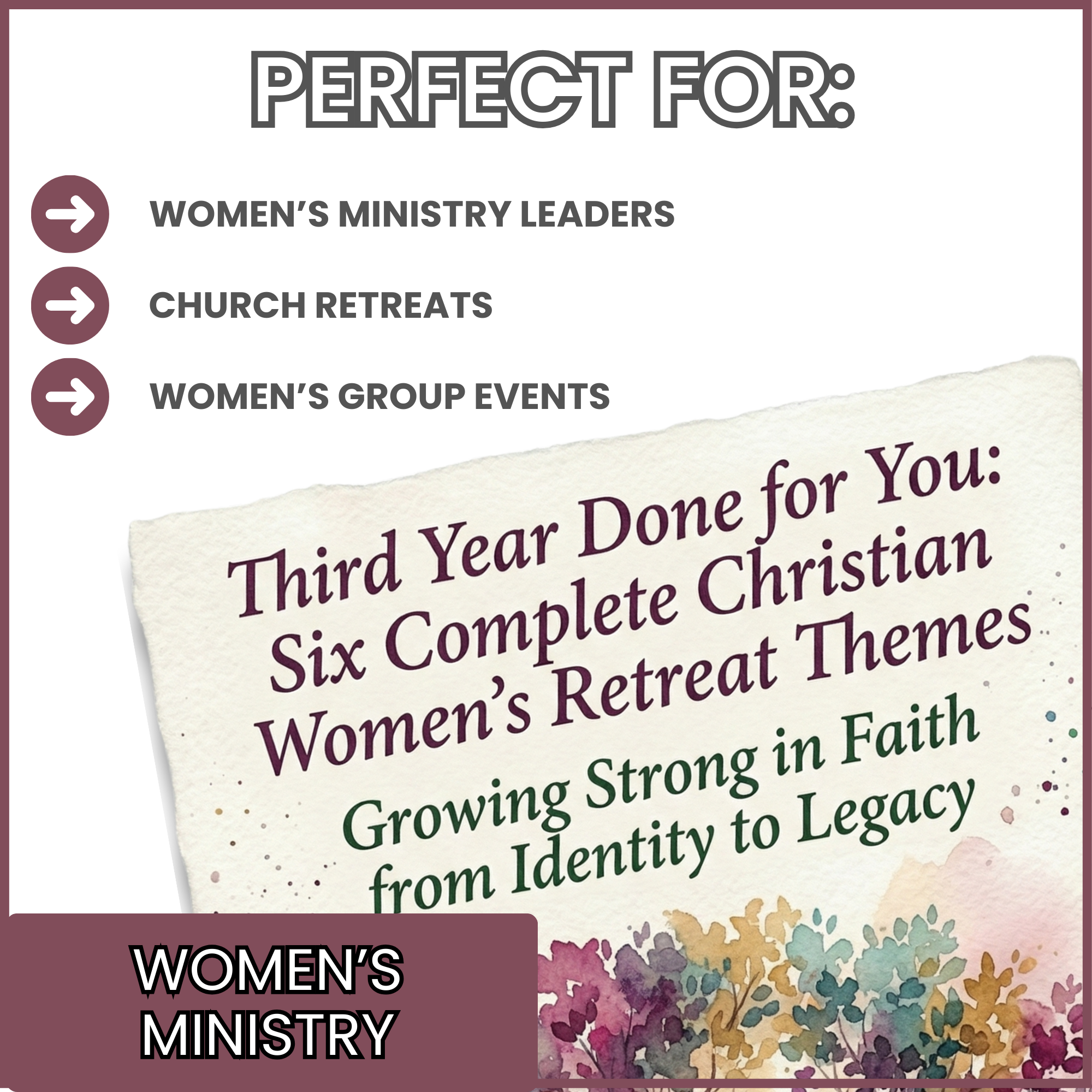 Third Year Done for You: Christian Women&