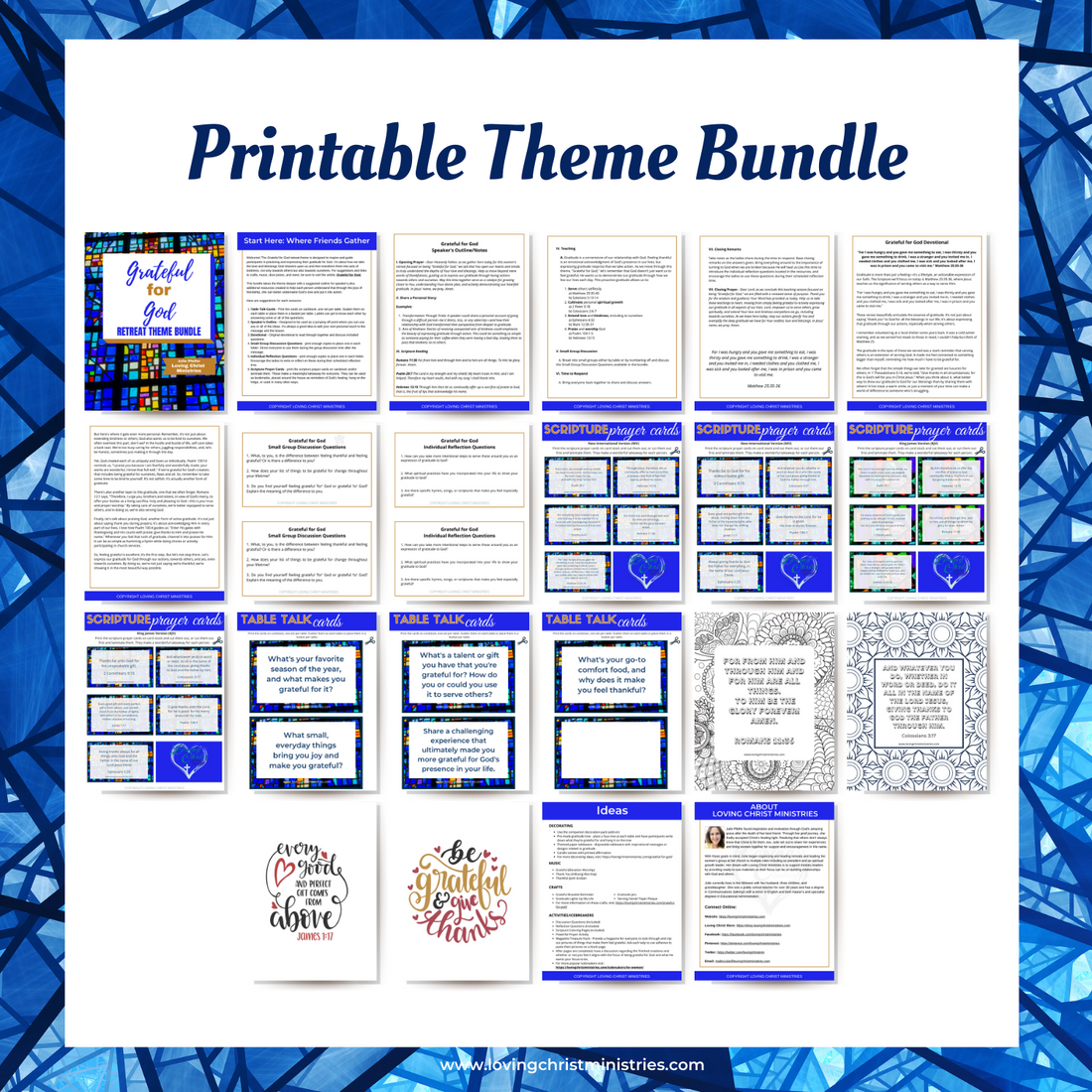 Collection of Grateful for God Theme Resources