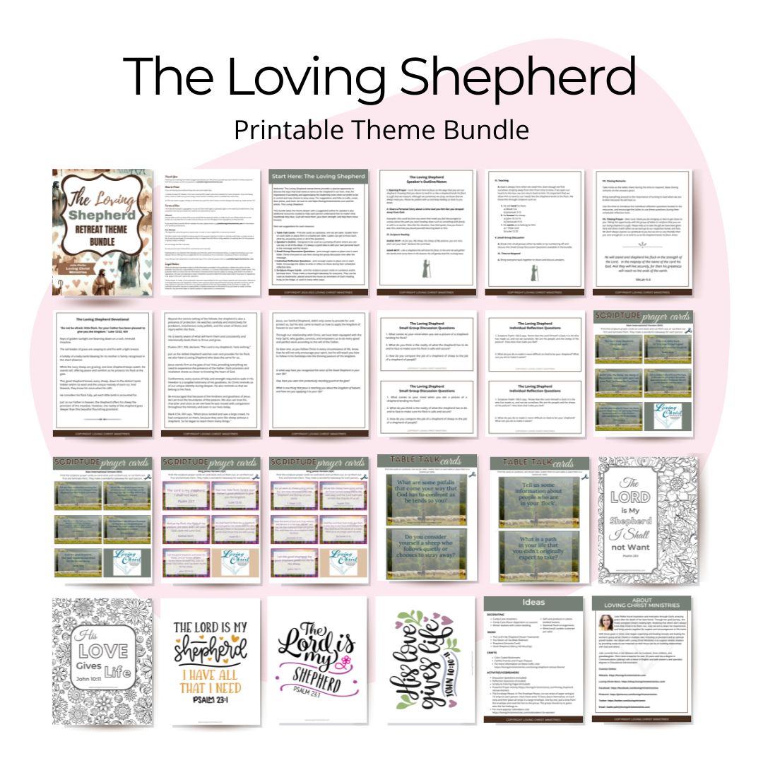 The Loving Shepherd Printable Theme Bundle