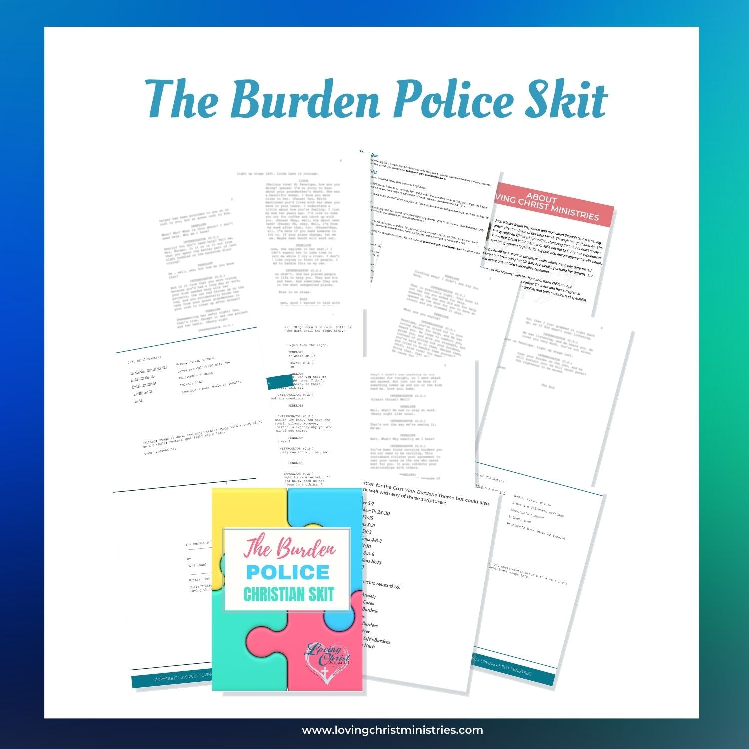 Collection of Cast Your Burdens Theme Resources