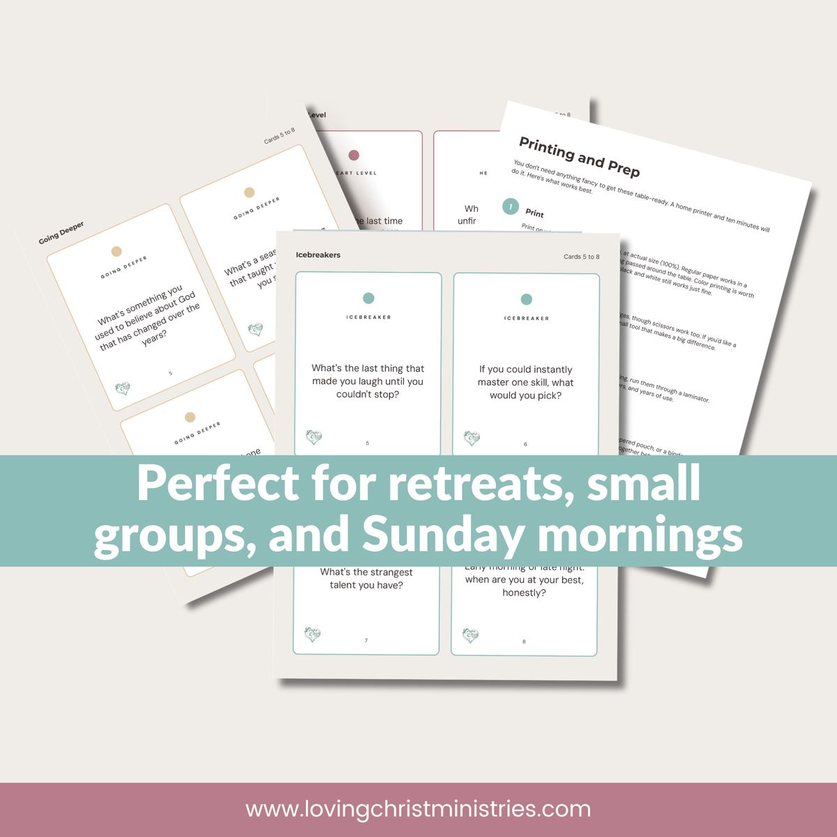 Table Talk Cards (60 Conversation Starters for Women&