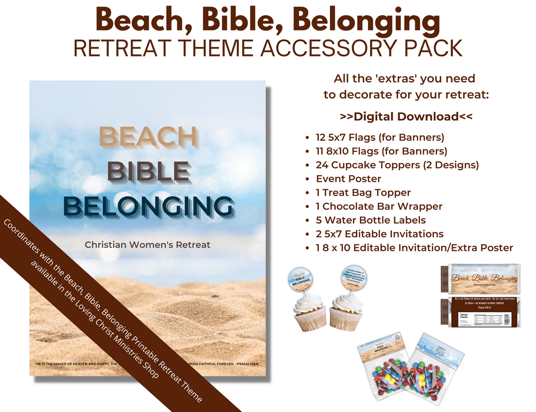 Beach, Bible, Belonging Decoration Pack