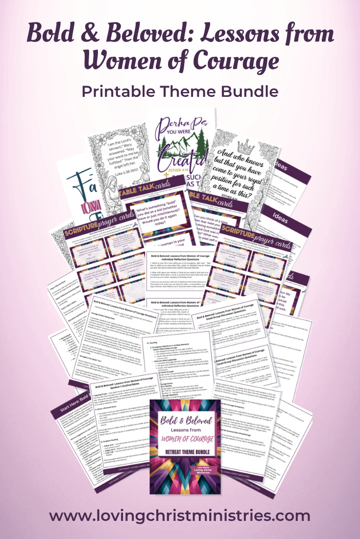Bold &amp; Beloved: Lessons from Women of Courage Printable Theme Bundle