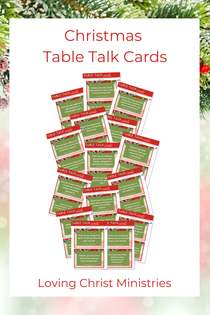 Christmas Table Talk Cards - Conversation Starters