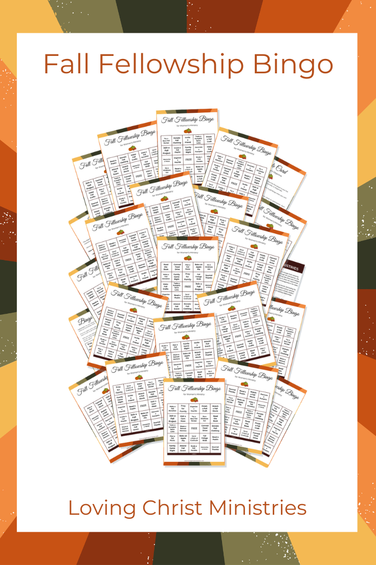 Fall Fellowship Bingo Printable Game