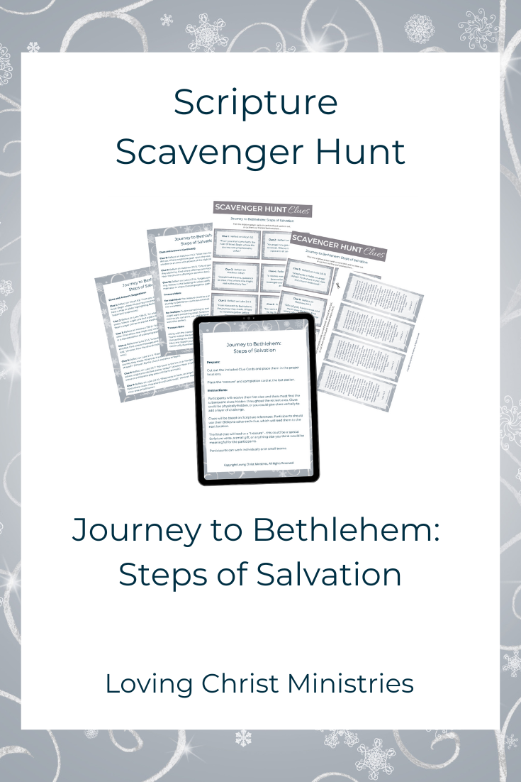 Journey to Bethlehem: Steps of Salvation - Scripture Scavenger Hunt